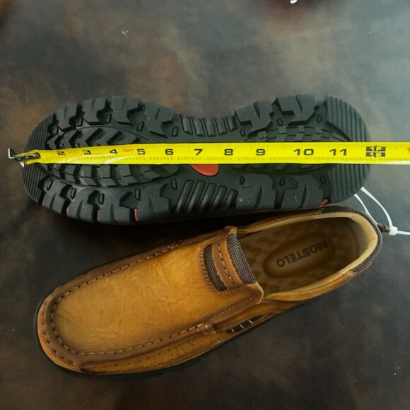 New Men’s Mostelo Brown Slip On Casual Outdoor Hiking Shoes Loafers - Picture 13 of 16